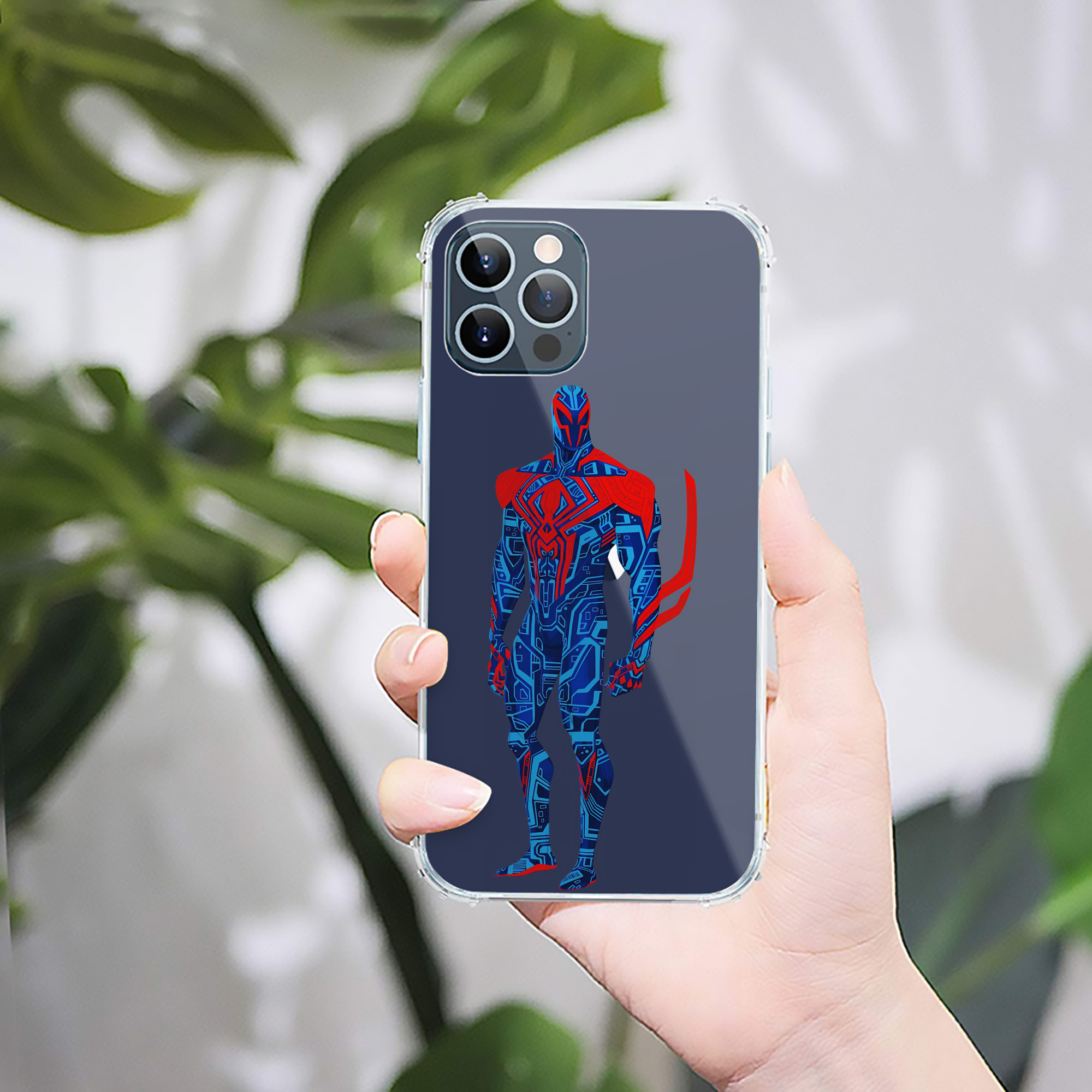 （画像用） Spider Man スパイダーマン 【iPhone 12シリーズ対応】透明スマホケース（クリアソフトケース）